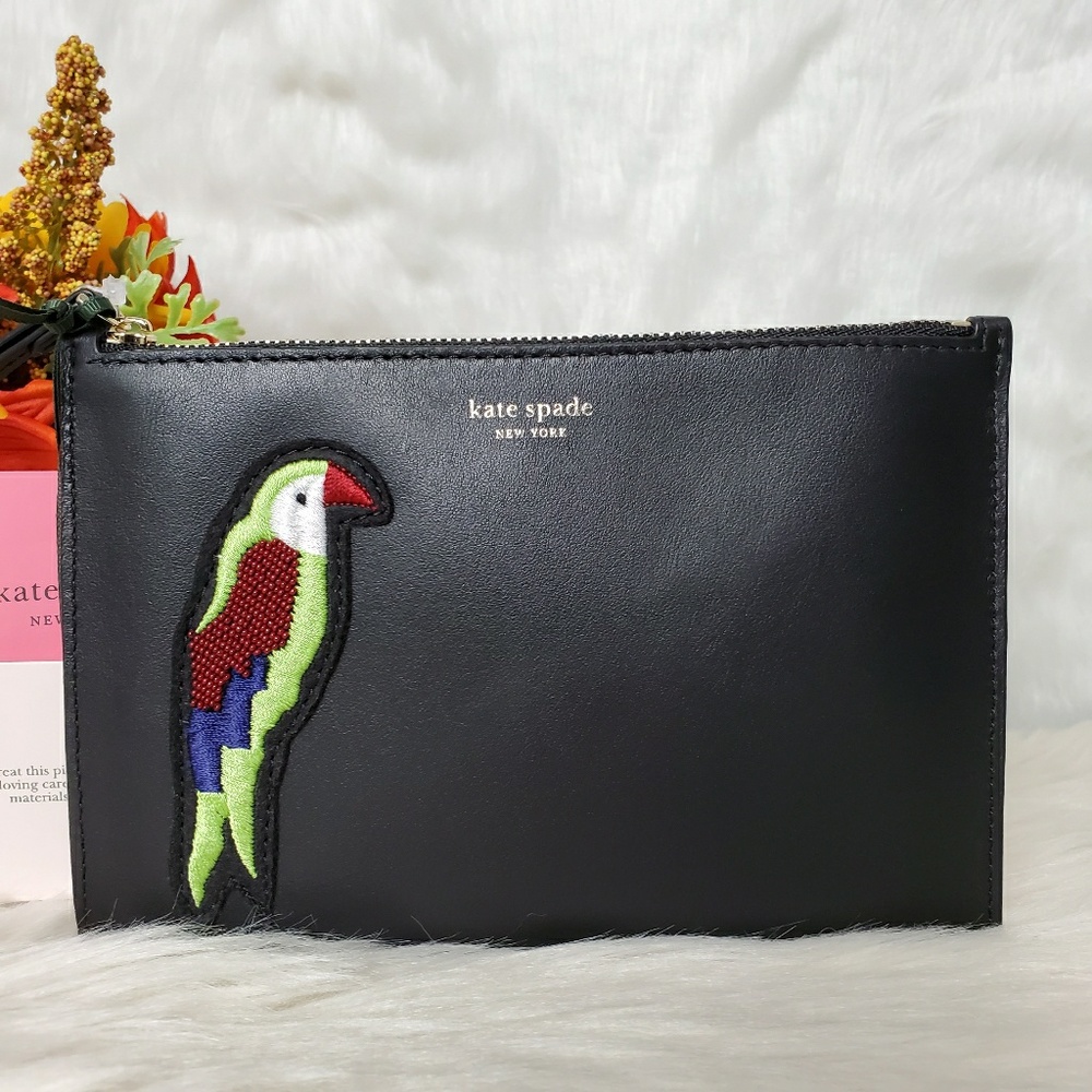 ♠️ Kate Spade Beaded Flock Party Small Wristlet - Picture 2 of 7